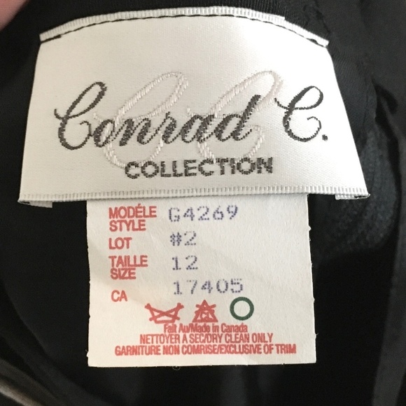 Vintage Y2K Maxi Column Skirt Rayon/Linen Front&Back slit Lined Black Country 12 - Picture 12 of 12